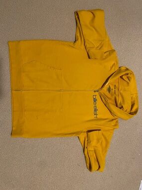 Billie Eilish Yellow Zip-Up Hoodie.